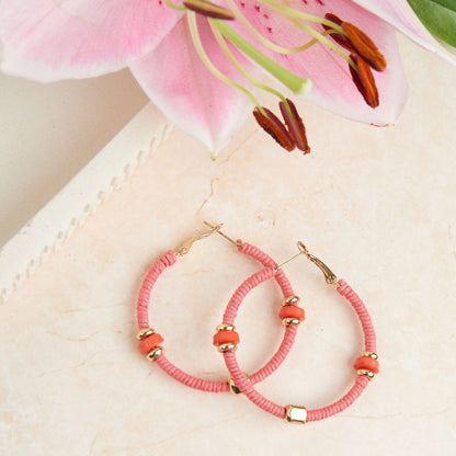 Zephyr Corded Hoop Earrings