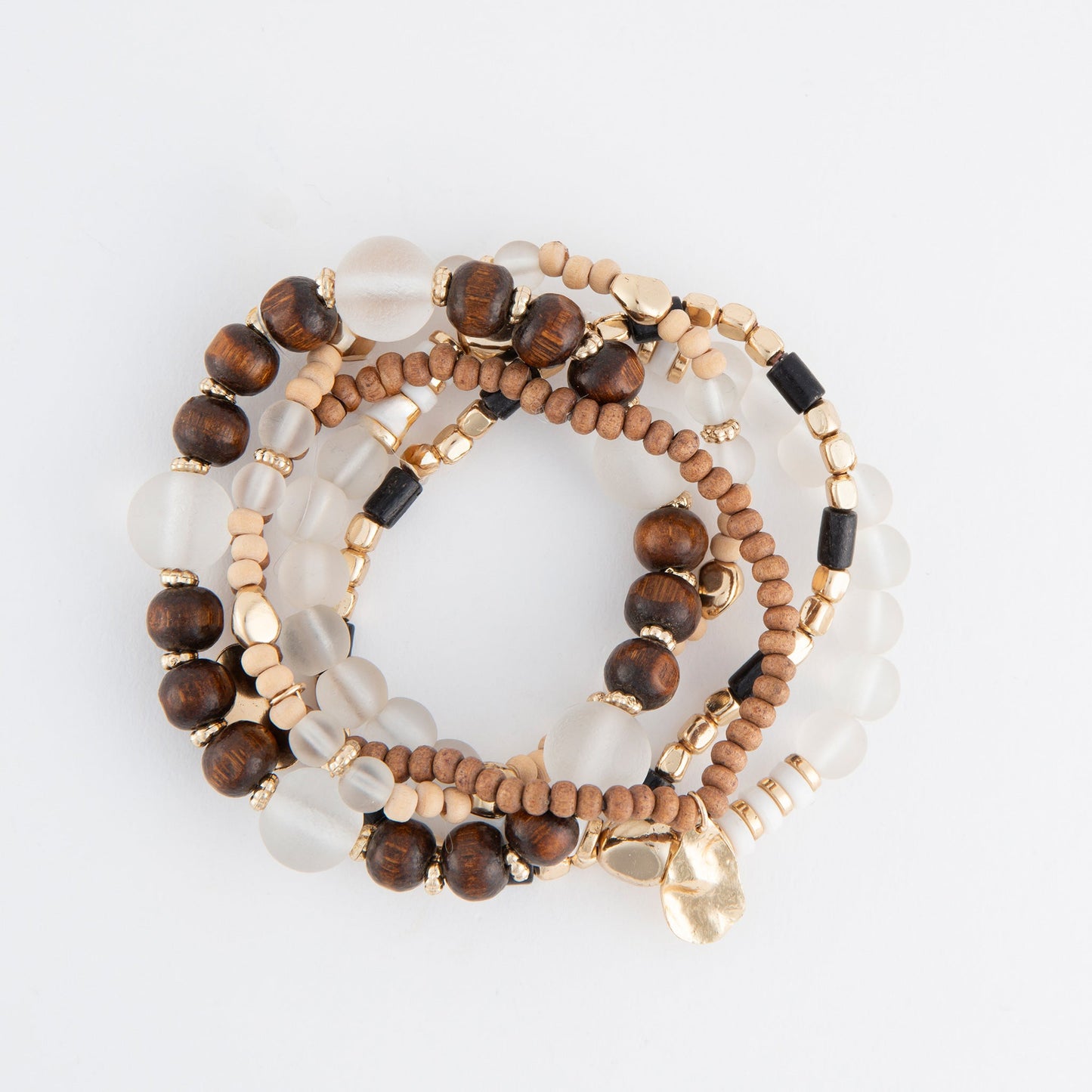 Aya Wooden Bracelet Set