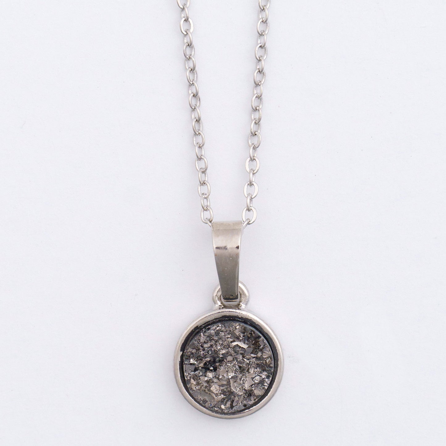 Dainty Druzy Charm Necklace