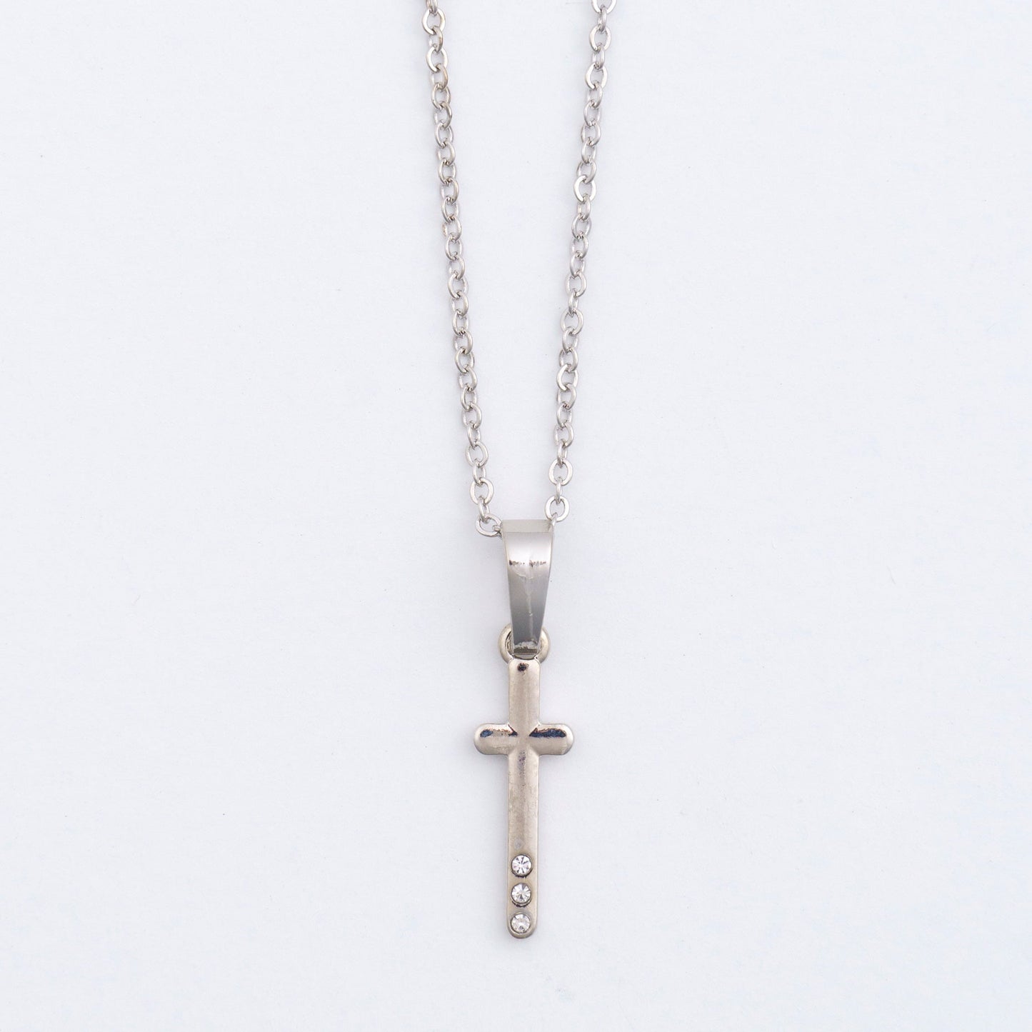 Dainty Cross Charm Necklace