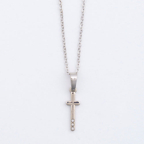 Dainty Cross Charm Necklace