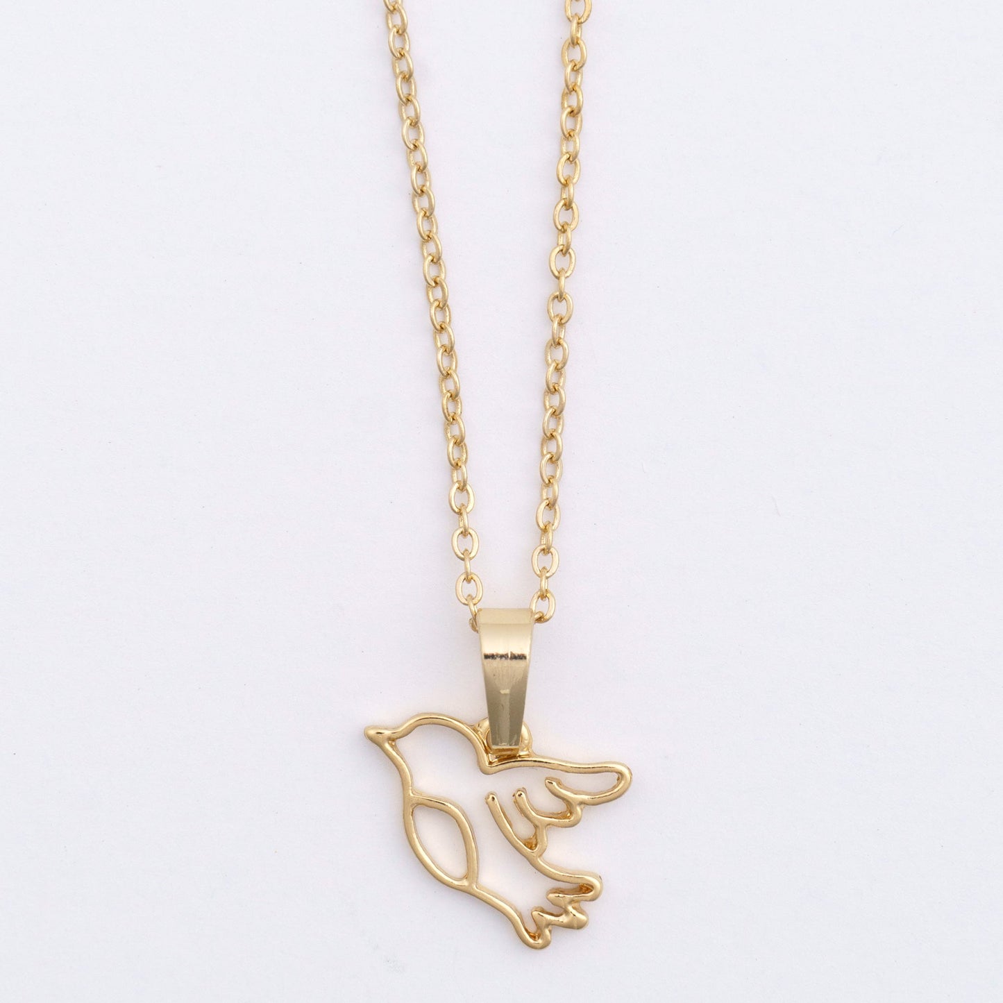 Dainty Bird Charm Necklace