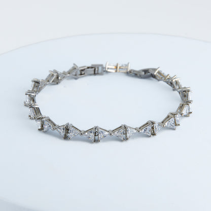 Jocelyn Cubic Zirconia Triangle Tennis Bracelet