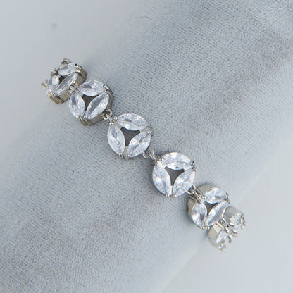 Jocelyn Marquise Cubic Zirconia Tennis Bracelet