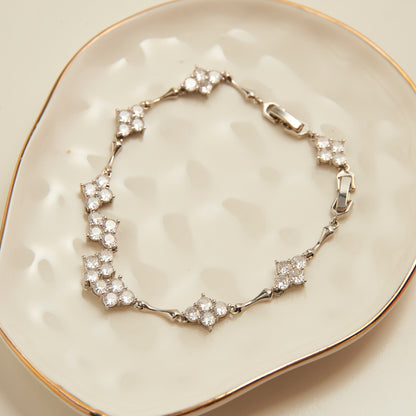 Jocelyn Quatrefoil Cubic Zirconia Tennis Bracelet