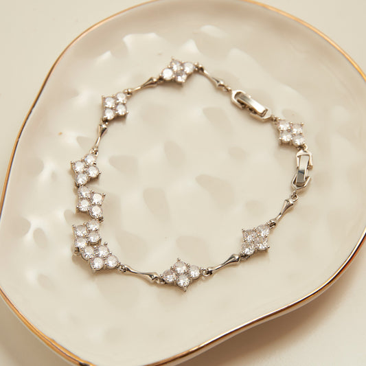 Jocelyn Quatrefoil Cubic Zirconia Tennis Bracelet