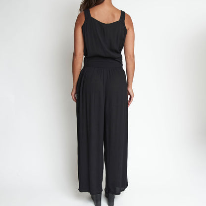 Amerie Crepe Wide Leg Jumpsuit