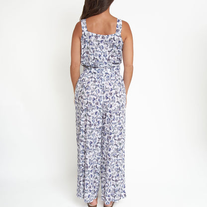 Amerie Crepe Wide Leg Jumpsuit