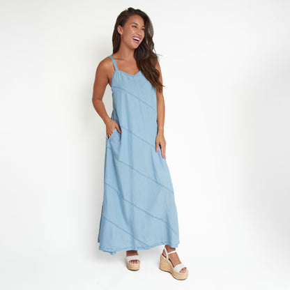 Bailey Chambray Maxi Dress