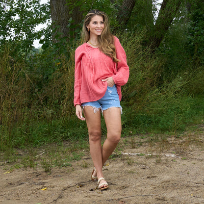 Eisley Gauze V-Neck Tunic