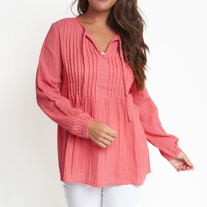 Eisley Gauze V-Neck Tunic