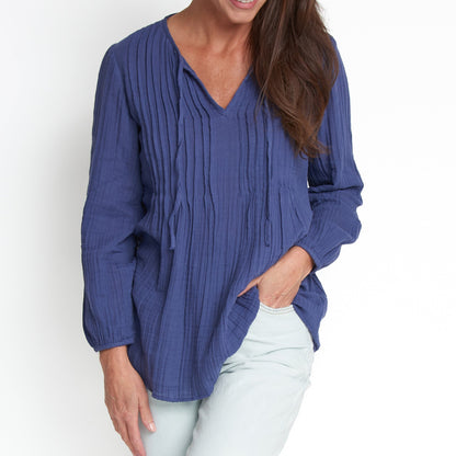 Eisley Gauze V-Neck Tunic