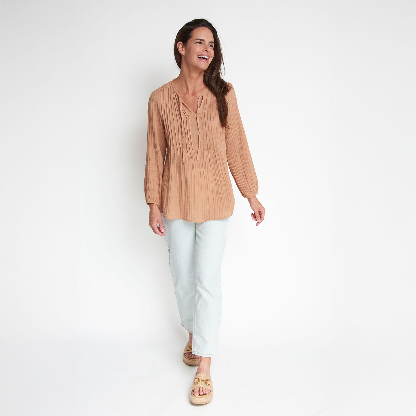 Eisley Gauze V-Neck Tunic