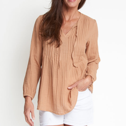 Eisley Gauze V-Neck Tunic