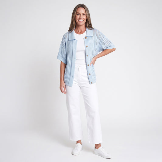 Catalina Short Sleeve Cover Up Top