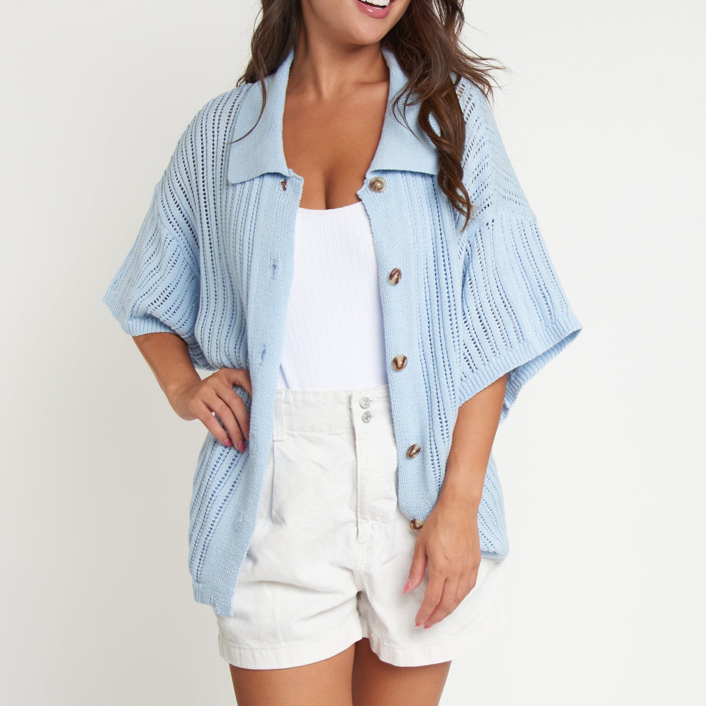 Catalina Short Sleeve Cover Up Top