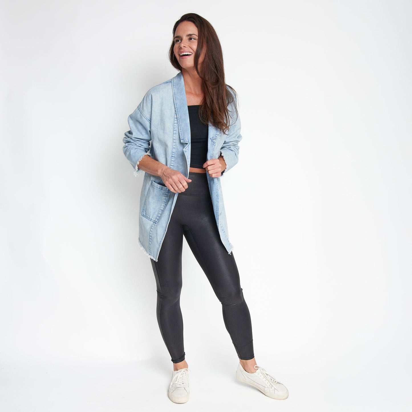 Nikki Oversized Denim Blazer