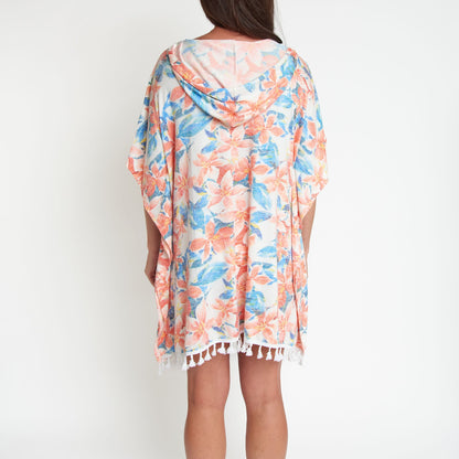 Naomi Hooded Poncho Cover Up