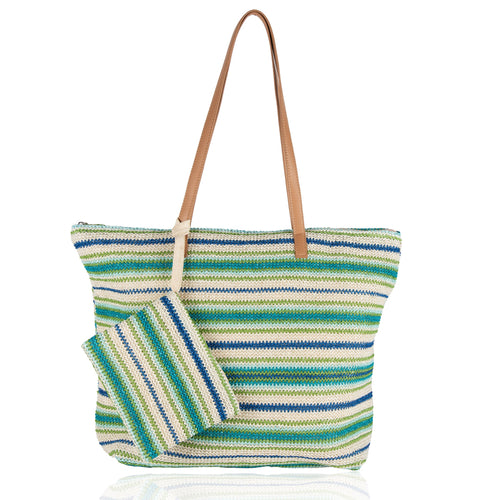 Dominica Striped Beach Tote