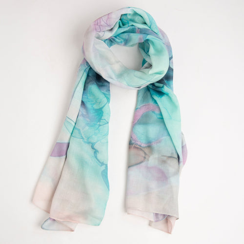 Harli Watercolor Lightweight Scarf