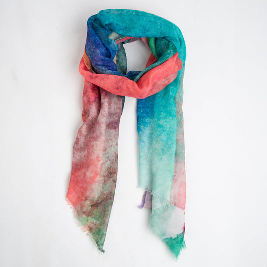 Audrina Abstract Lightweight Scarf