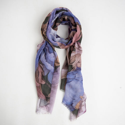 Embry Bold Floral Lightweight Scarf