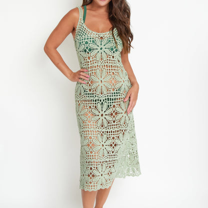 Nova Crochet Cover Up Beach Dress