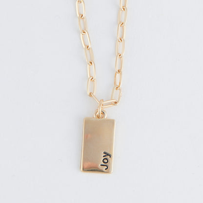 Amira Joy Greeting Card Necklace