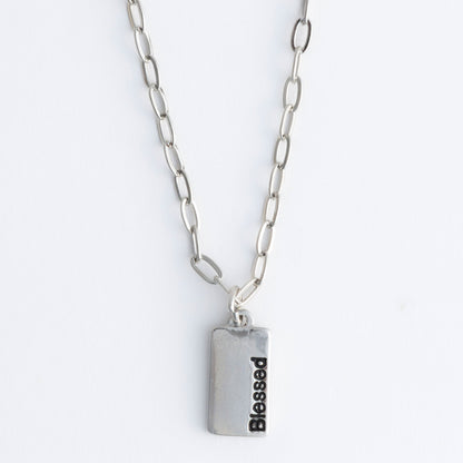 Amira Simply Blessed Greeting Card Necklace