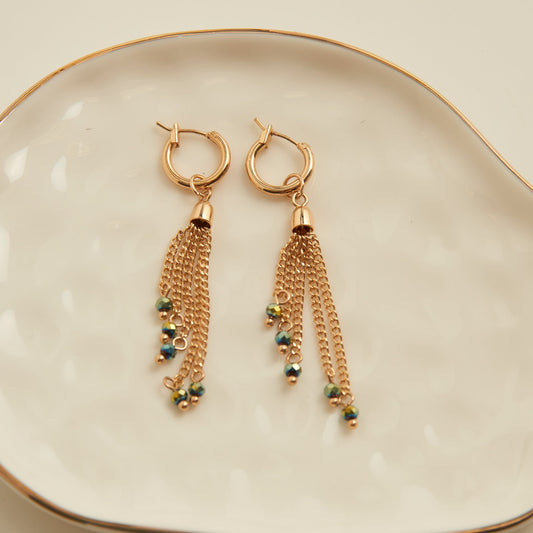 Kina Chandelier Hoop Earrings