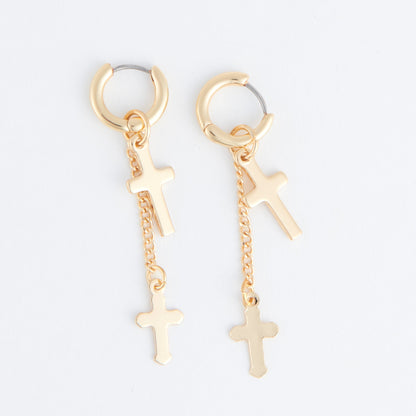 Cera Double Cross Earrings