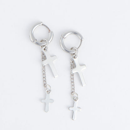 Cera Double Cross Earrings