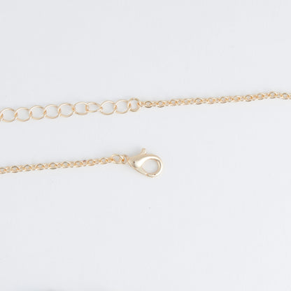 Eleni  Genuine Tiger's Eye Cross Charm Necklace