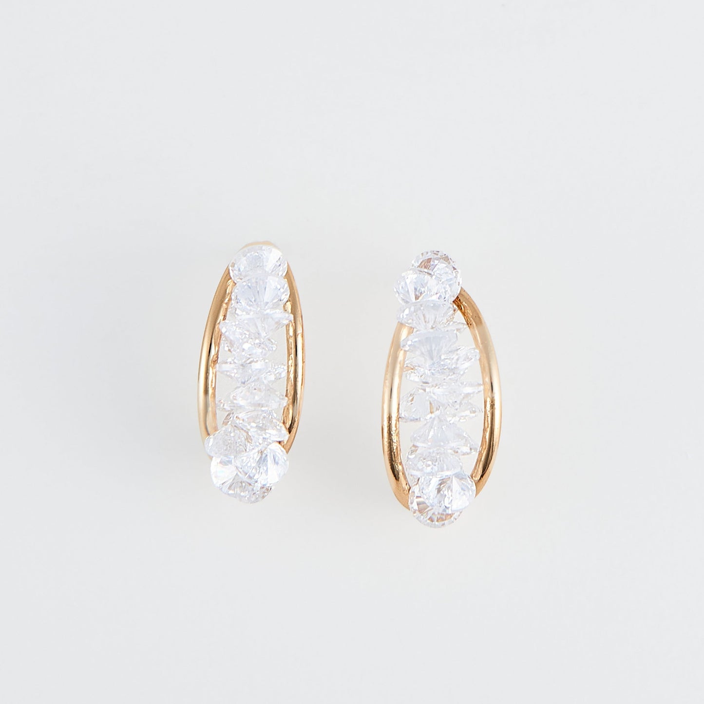 Adira Crystal C-Hoop Earrings