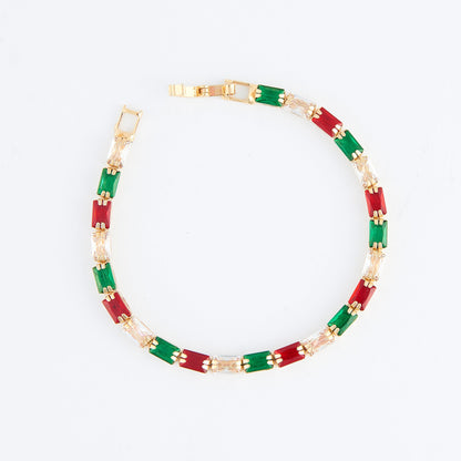 Stella  Baguette Gemstone Bracelet