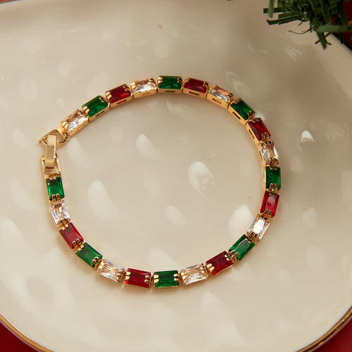 Stella  Baguette Gemstone Bracelet