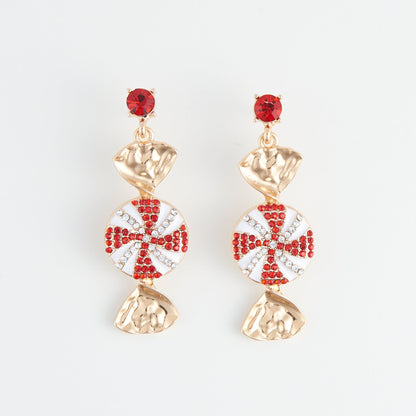 Holiday Christmas Candy Earrings