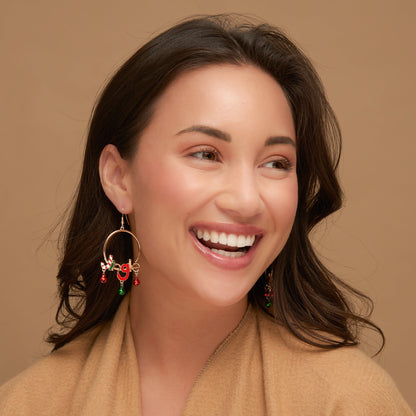 Holiday Jingle Hoop Earrings