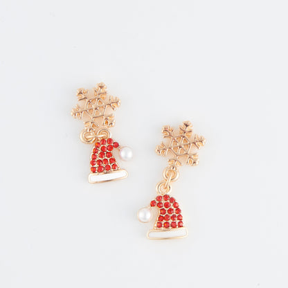 Holiday Santa Hat Earrings