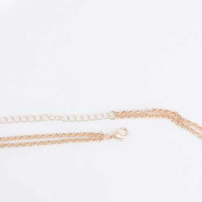 Carli Multi Row Ring Pendant Necklace