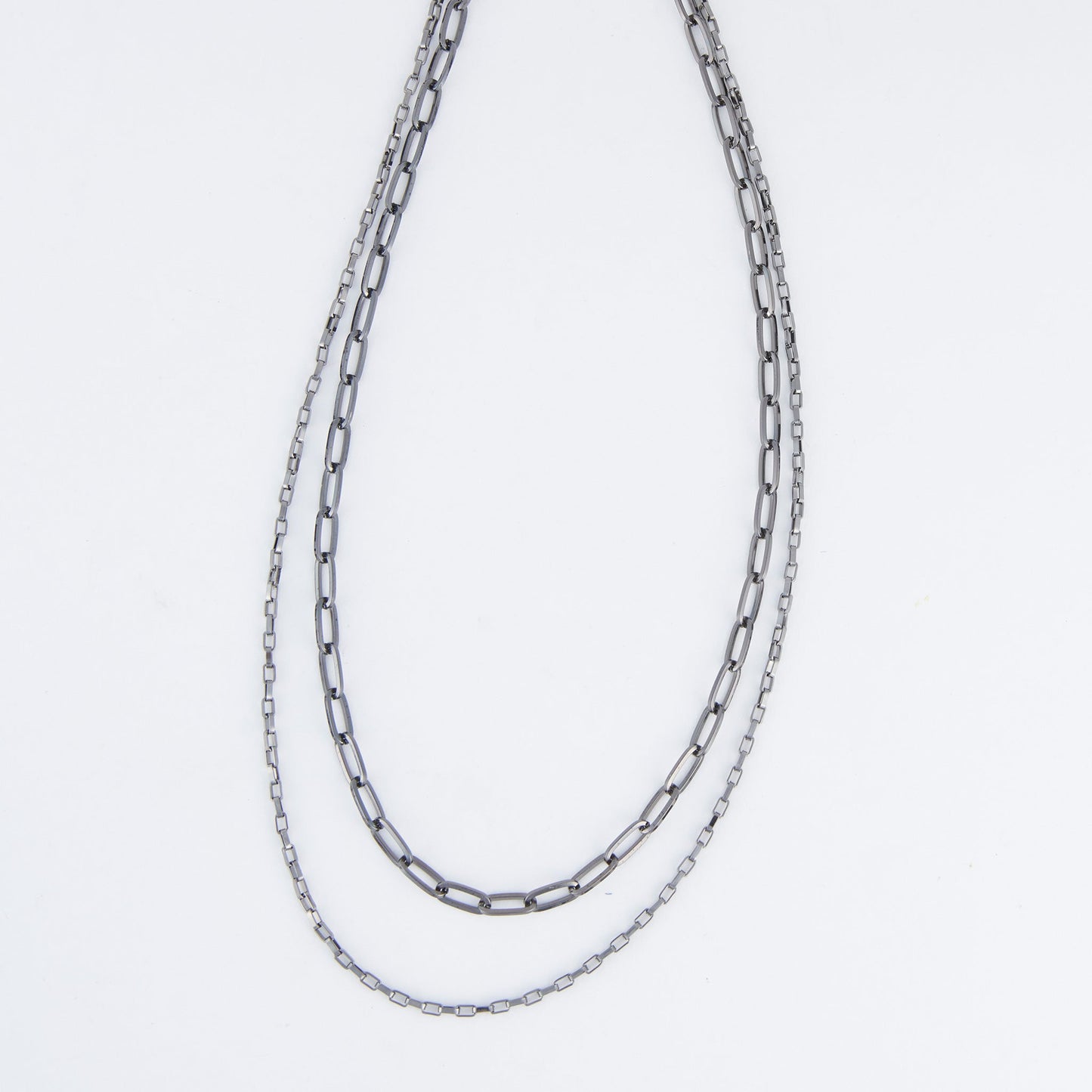 Selini Layered Hematite Necklace