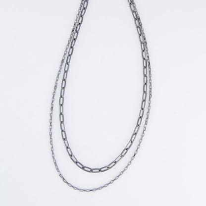 Selini Layered Hematite Necklace