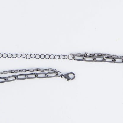 Selini Layered Hematite Necklace