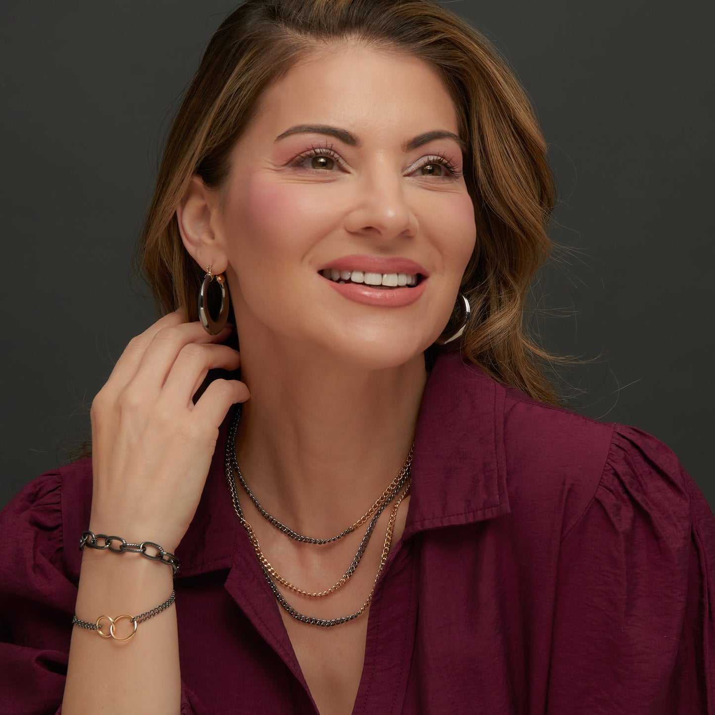 Melia Two Tone Layered Necklace