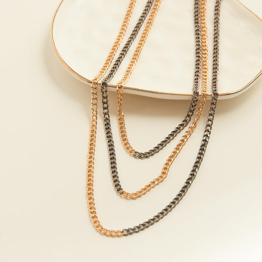 Melia Two Tone Layered Necklace