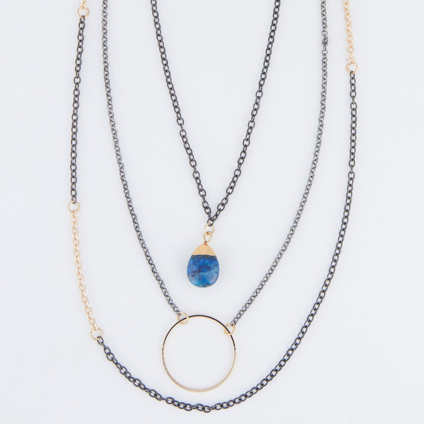 Linc Layered Ring Pendant Necklace