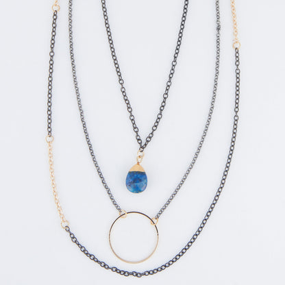 Linc Layered Ring Pendant Necklace
