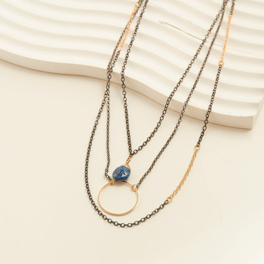Linc Layered Ring Pendant Necklace