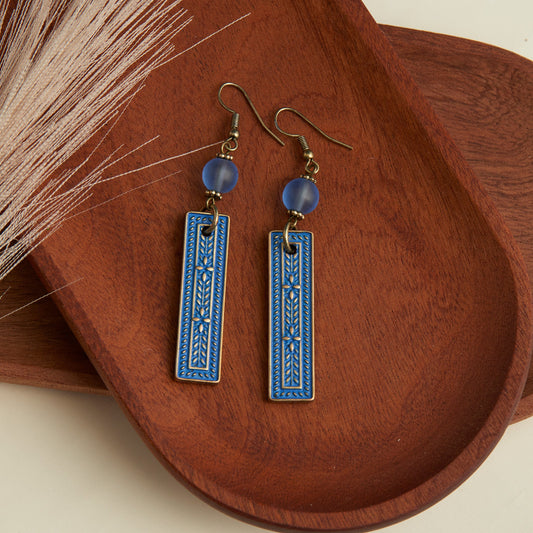Wild Spirit Textured Bar Earrings