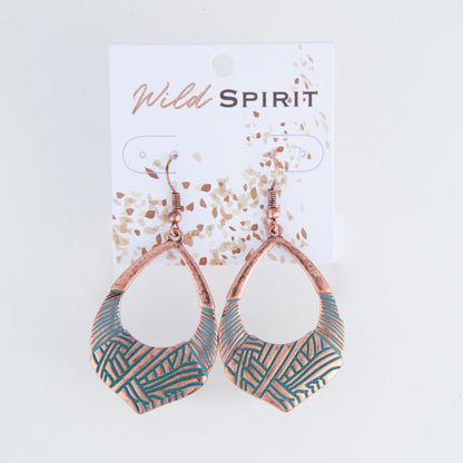 Wild Spirit Textured Teardrop Earrings